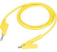 Cordons de mesure à pince crocodile Câble flexible pour tests électriques J.70035?1 4mmJaune