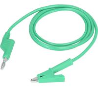 Cordons de mesure à pince crocodile Câble flexible pour tests électriques J.70035?1 4mmVert