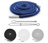 Cordons de rechange 160 cm pour pantalon de jogging et sweat à capuche - 4 pièces avec embouts métalliques - Cordon élastique rond pour survêtement, pantalon de sport, hoodie, lacets vêtements