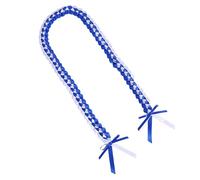 Cordons de remise de diplôme | Rubans de remise de diplôme 2025 | Corde tressée esthétique pour cérémonies d'union, mariages, fêtes sur la plage et événements spéciaux, Blanc/bleu, Consulte la
