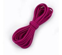 Cordons de Serrage de Rechange Corde élastique Ronde en Caoutchouc colorée, 5/10/20M, 4mm, Cordon for Cheveux, Couture, Ceinture de Ligne, Serrage Manuel(RoseRed,5METERS(1 Roll)_4MM)