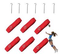 Cordons de terrain de volley-ball, cordes de volley-ball résistantes aux intempéries | Pointes en acier inoxydable incluses Cordons de volleyball portables pour la plage, le jardin