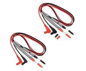 Cordons de test pour multimètre YACSEJAO AC DC 1000V 3.3FT/1M Digital Laboratory Multimeter Voltmeter Test Lead Probe Wire Cable Banana Plug Connector (10A)