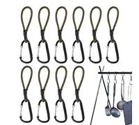 Cordons élastiques avec mousquetons, Cordons élastiques avec Clips Boucle | avec mousquetons Pour tente extérieure Camping Cargo vélo porte-bagages sac à dos Camping tente exté