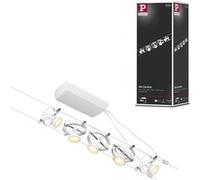 CorDuo Système sur câbles Cardan Kit de base GU5,3 max. 5x10W 230/12V Blanc dépoli#Chrome Blanc dépoli#Chrome G