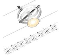 CorDuo Système sur câbles Cardan Kit de base GU5,3 max. 8x7,5W 230/12V Blanc dépoli Blanc dépoli