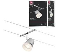 Paulmann CorDuo 94460 CorDuo Corset de câble extensible DC max. 1 x 10 W Chromé mat Câble métallique en plastique GU5,3 sans ampoule