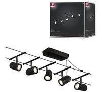 CorDuo Système sur câbles Cup Kit de base GU5,3 max. 5x10W 230/12V Noir mat#Chrome