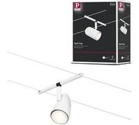 Paulmann WireDC Spot Cup Lampe pour suspension sur câble BT GU5.3 blanc mat, chrome