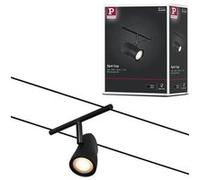 Paulmann 94470 Spot unique max. 10 W Noir mat, chrome plastique, rail en métal GU5,3