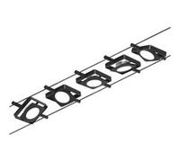 CorDuo Système sur câbles LED MacLED Kit de base 5x250lm 5x4,5W 3000K 230/12V Noir mat#Chrome Noir mat#Chrome G