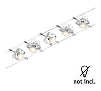 CorDuo Système sur câbles Mac II Kit de base GU5,3 max. 5x10W 230/12V Chrome mat Chrome mat G