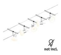 CorDuo Système sur câbles Sheela Kit de base GU5,3 max. 5x10W 230/12V Chrome mat Chrome mat G