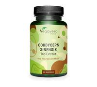 Cordyceps Sinensis BIO | Unique : Extrait Biologique (20:1) - 13000 mg de Poudre CS-4 | Adaptogène + Immunité | Sans Additifs & Vegan | Vegavero®