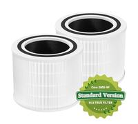 Core 200S Filtre de rechange pour purificateur d'air compatible avec Levoit 3 en 1 True HEPA activé charbon préfiltre adapté pour purificateur d'air LEVOIT Core 200 Smart Air Purificateur d'air, lot