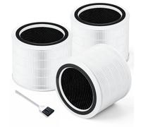 Core 200S Lot de 3 filtres de rechange pour purificateur d'air Wi-Fi Smart Core 200S, filtre HEPA 3 en 1 H13 et charbon actif haute efficacité, pièce # Core 200S-RF