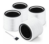 Core 200S Lot de 4 filtres de rechange pour purificateur d'air Wi-Fi Smart Core 200S, filtre HEPA 3 en 1 H13 et charbon actif haute efficacité, pièce # Core 200S-RF