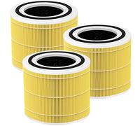Core 200S Pet Care Lot de 3 filtres de rechange HEPA compatibles avec le purificateur d'air intelligent LEVOIT Core 200S WiFi à 3 étapes, filtre HEPA de qualité H13, Core 200S-RF, jaune