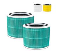 Core 300 Lot de 2 filtres de rechange pour absorbeur de toxines LEVOIT Core 300 et Core 300S VortexAir, filtre de rechange HEPA 3 en 1 de qualité H13, par rapport à la pièce # Core 300-RF (vert)