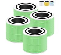 Core 300 Lot de 4 filtres de rechange pour purificateur d'air LEVOIT et purificateur d'air VortexAir LEVOIT Core 300 et Core 300S avec filtres HEPA Core 300-RF-TX H13 True HEPA Vert