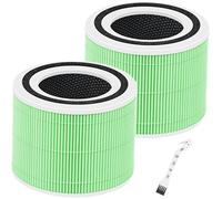 Core 300S Lot de 2 filtres de rechange pour purificateur d'air LEVOIT Core 300/300S/P350 contre les moisissures et les bactéries 3 en 1 Filtre HEPA de rechange Filtre à charbon actif - Core 300-RF