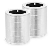 Core 600S Lot de 2 filtres de rechange pour purificateur d'air intelligent LEVOIT Core 600S-P, Core600S-RF, filtre à charbon actif HEPA 3 en 1 pour maison, grande pièce, blanc