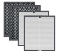 Core 600S Lot de 2 filtres de rechange pour purificateur d'air LEVOIT Core 600S R, 3 en 1 H13 True HEPA, charbon actif haute efficacité, par rapport à la pièce #Core 600S-RF-PA, jaune par Can-Meageren