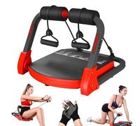 Core Appareil Abdominaux, Abdos Musculation Appareil, Core Abs Home Trainer 21-en-1, avec 4 Angles Ajustables, Inclut Cordes de Tirage, Gants, Adapté à Maison et Bureau, pour Abdominaux, Jambes, Bras