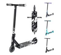 CORE CB1 Mini trottinette de cascades pour débutants à partir de 6 ans - Trottinette pour enfants de 110 mm - Trottinette professionnelle pour adolescents et enfants - Noir