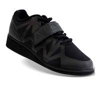 CORE Chaussures d'Haltérophilie, de Powerlifting et de Bodybuilding, de Squat - Antidérapante, avec Talon de 3cm - Noir - 38 EU