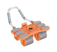 Core Exercise Roller, Multi-Functional 4-Wheel Abdominal Workout Wheel with Auto Rebound for Safe and Effective Core, Arm, Shoulder, Back Muscle Toning, Portable Fitness Equipment for Home