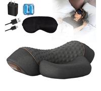 Core Hero 3-In-1 Neck Massage Pillow, Neck Cervical Traction Pillow, Massage Neck Pillow, Neck And Shoulder Massager with Heat, Naturally Relieve Neck Pain, Stiffness, Bulging Disc, Neckhumps (Black)