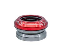 CORE Icon Casque de trottinette Stunt - pour vélos et scooters entièrement intégrés 1 1/8 roulement de casque compatible avec tous les BMX et trottinettes Stunt - Rouge