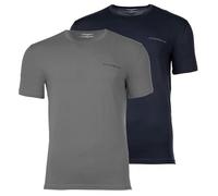 EMPORIO ARMANI Core Logoband Lot de 2 t-Shirts à col Rond pour Homme, Bleu, Taille XXL