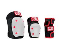 CORE Lot de 3 coussinets de protection 3 en 1 pour enfants/adultes, genoux, coudes et poignets pour le skateboard, le patin à roulettes, la trottinette acrobatique et le cyclisme pour tous les âges -