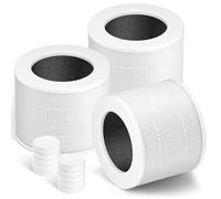 Core Lot de 3 mini filtres de rechange pour modèles LEVOIT Air Core Mini RF 3 en 1 H13 True HEPA, système de filtration au charbon actif