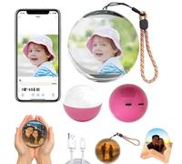 Core Memory Orb - Sphère de mémoire 3D pour Photos et vidéos,Boule de Cristal Lecteur Vidéo, Vidéos et Photos Personnalisées, Cadeau Vidéo pour Couples, Amis, Anniversaire, Noël (Pink)