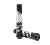 CORE Poignées de Guidon Professionnelles universelles Super Douces de 170 mm de Long - Compatibles avec Toutes Les trottinettes Freestyle BMX et VTT, Confort Haut de Gamme - Ardoise (marbre Blanc)