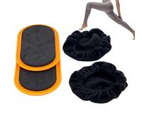 Core Sliders - Disques coulissants de fitness de forme ovale | Curseurs d’exercices abdominaux | Paire de feutres EVA portables pour tapis de sol dur, routine quotidienne de gymnastique de chambre à c