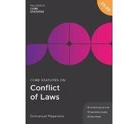 Core Statutes on Conflict of Laws (Palgrave Core Statutes) - [Version Originale] Inconnu (Auteur)