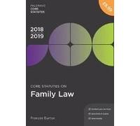 Core Statutes On Family Law 2018-19