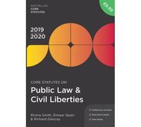 Core Statutes On Public Law & Civil Liberties 2019-20