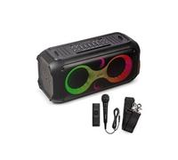 Fenton Core120 Enceinte Sono Portable Lumineuse avec Bandoulière - 180 Watts, Autonomie 12H, Facile à Transporter, Micro & Télécommande Inclus, Idéale pour Toutes Vos Soirées Extérieures