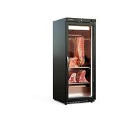 Coreco Armoire de Maturation Noire Vitrée 1 Porte - 240 L