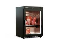 Coreco Armoire de Maturation Noire Vitrée 1 Portillon Encastrable