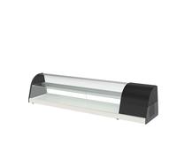 Coreco Vitrine à tapas Inox à Poser Fond Plat L 1400 x H 400 mm