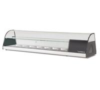Coreco Vitrine à Tapas Inox avec 8 Bacs GN 1/3 - H 400 mm