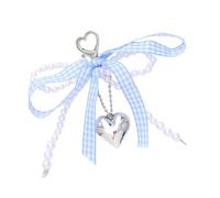 Corée Des Perles Coréennes Keychain Multi-fonction Charme Accessoire Téléphone Ornement Cœur Pendant Pour Les Femmes Les Filles Accessoire