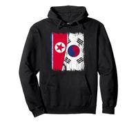 Corée du Nord Corée du Sud Demi Drapeau Corée du Nord Corée du Sud Sweat à Capuche