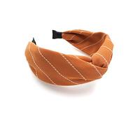 Corée du Sud Dongdaemun Tempérament Rayé Large Bord Croix Bandeau Simple Mode Tissu Ins Wash Bandeau Épingle à Cheveux Nouveau